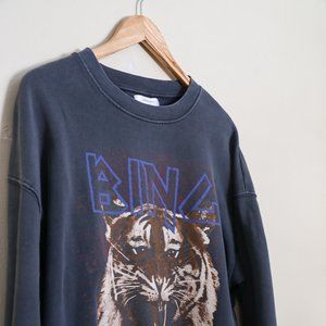 Anine Bing Large Tiger Crewneck Sweatshirt